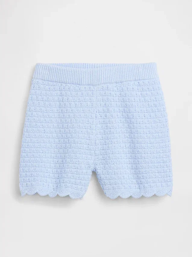 Shorts à enfiler festonnés en crochet pour Bébé & Enfant