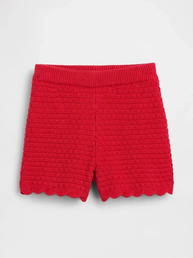 Shorts à enfiler festonnés en crochet pour Bébé & Enfant