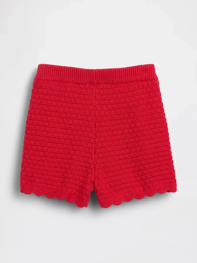 Shorts à enfiler festonnés en crochet pour Bébé & Enfant