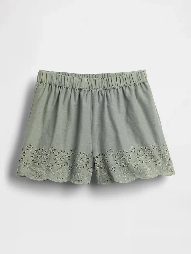 Shorts à enfiler à ourlet ajouré pour Bébé & Enfant