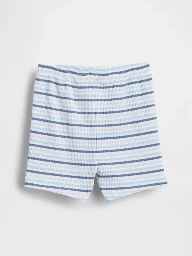 Shorts à enfiler à rayures Tinyrib « Baby First Favorites »