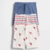 Shorts à enfiler à rayures Tinyrib « Baby First Favorites » (lot de 3)