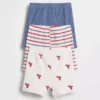 Shorts à enfiler à rayures Tinyrib « Baby First Favorites » (lot de 3)