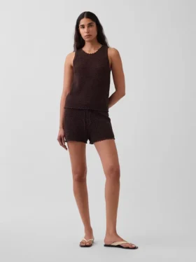 Shorts facile à enfiler en crochet 100 % coton