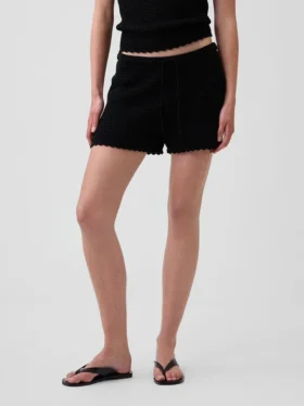 Shorts facile à enfiler en crochet 100 % coton