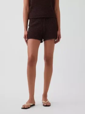 Shorts facile à enfiler en crochet 100 % coton
