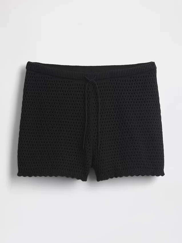 Shorts facile à enfiler en crochet 100 % coton