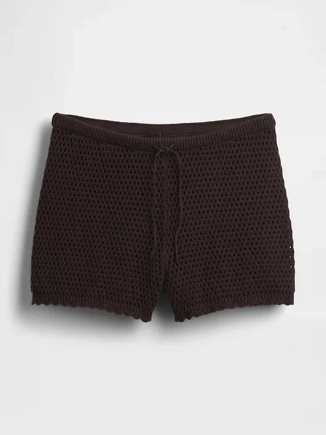 Shorts facile à enfiler en crochet 100 % coton