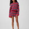 Shorts facile à enfiler à rayures en crochet pour enfant