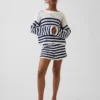 Shorts facile à enfiler à rayures en crochet pour enfant