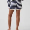 Shorts facile à enfiler à rayures en crochet pour enfant