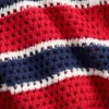 Shorts facile à enfiler à rayures en crochet pour enfant