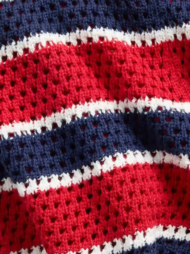 Shorts facile à enfiler à rayures en crochet pour enfant