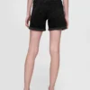 Shorts « girlfriend » en denim à taille mi-haute de 5"