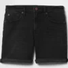 Shorts « girlfriend » en denim à taille mi-haute de 5"