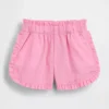 Shorts pour bébé & enfant en lin et coton à volants et motif dauphin