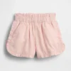 Shorts pour bébé & enfant en lin et coton à volants et motif dauphin