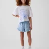 Shorts à volants facile à enfiler en gaze de coton pour enfants