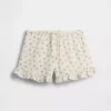 Shorts à volants facile à enfiler en gaze de coton pour enfants
