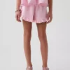 Shorts à volants facile à enfiler en gaze de coton pour enfants