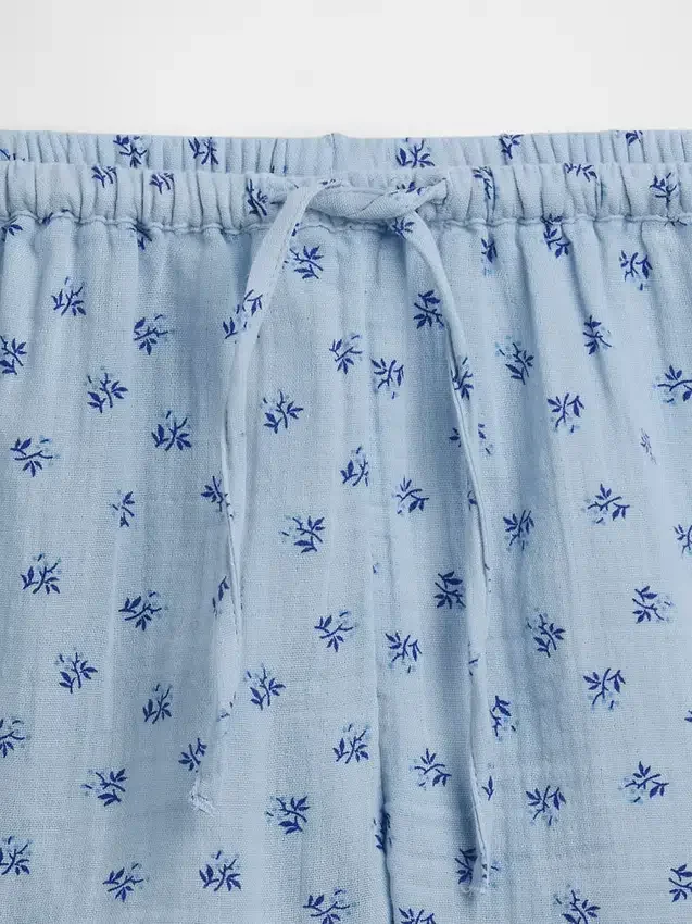Shorts à volants facile à enfiler en gaze de coton pour enfants