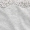Shorty en coton stretch bio avec bordure en dentelle