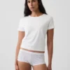 Shorty en coton stretch bio ultra-doux