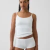 Shorty en coton stretch bio ultra-doux