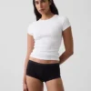 Shorty en coton stretch bio ultra-doux