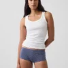 Shorty en coton stretch bio ultra-doux