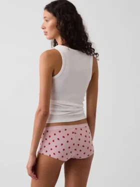 Shorty en coton stretch bio ultra-doux