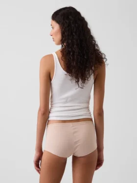 Shorty en coton stretch bio ultra-doux
