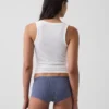 Shorty en coton stretch bio ultra-doux