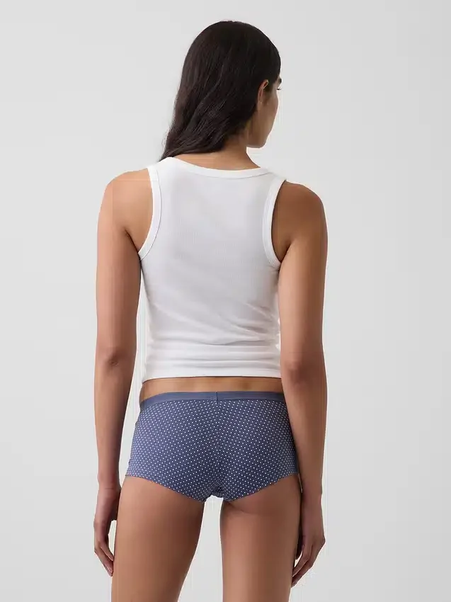 Shorty en coton stretch bio ultra-doux