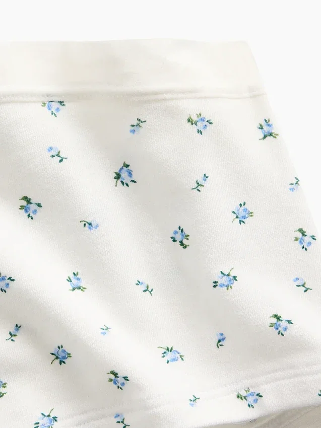 Shorty en coton stretch bio ultra-doux