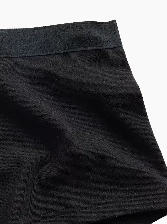 Shorty en coton stretch bio ultra-doux
