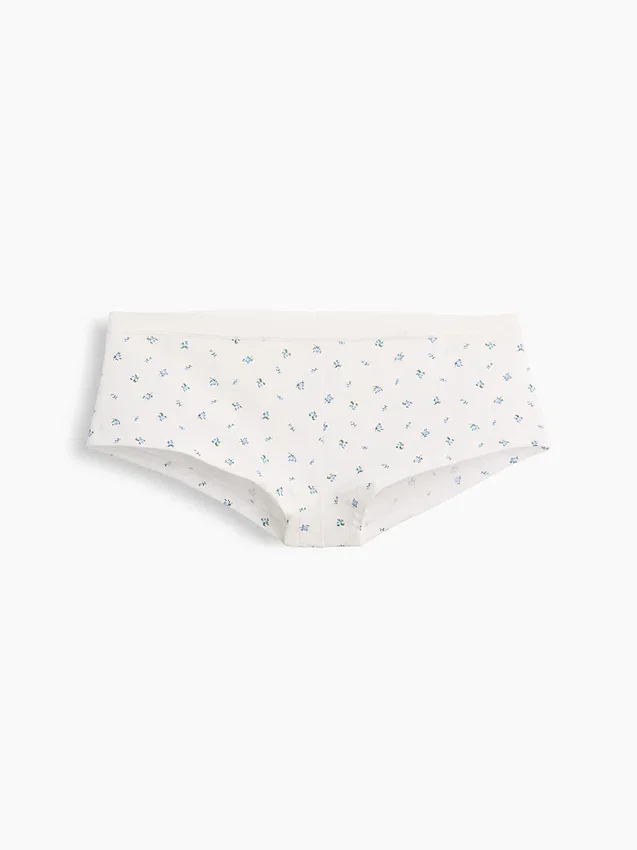 Shorty en coton stretch bio ultra-doux