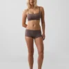 Shorty en coton stretch bio ultra-doux