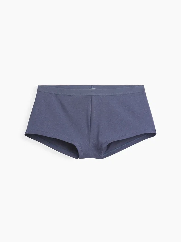Shorty en coton stretch bio ultra-doux