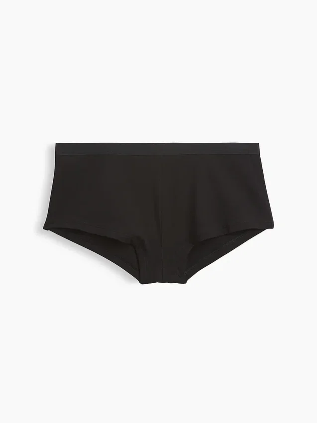 Shorty en coton stretch bio ultra-doux