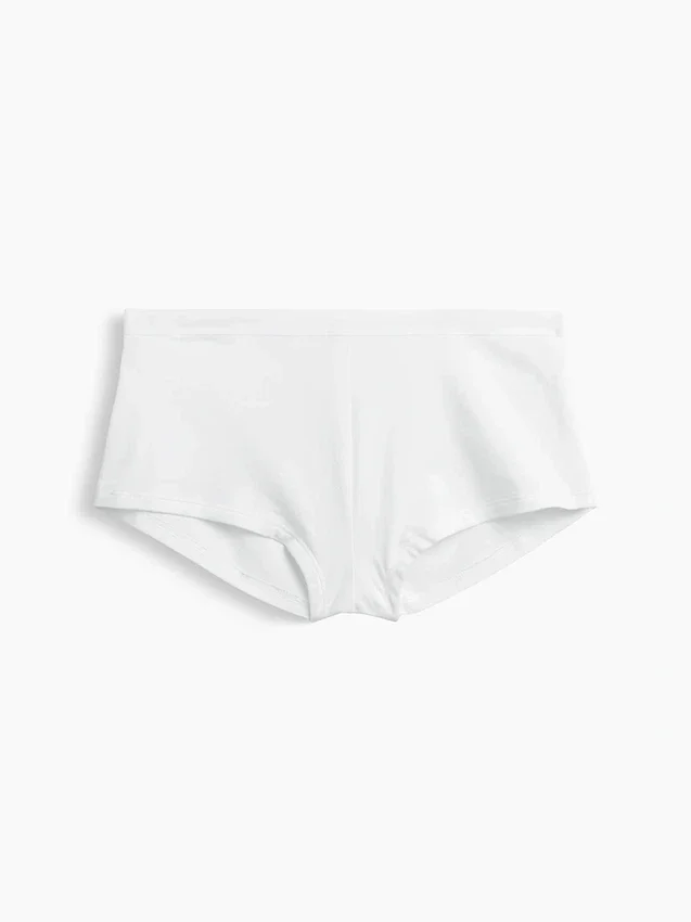 Shorty en coton stretch bio ultra-doux
