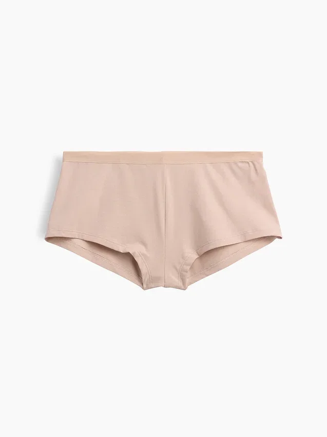 Shorty en coton stretch bio ultra-doux