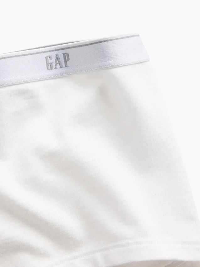 Shorty en coton stretch bio ultra-doux avec logo