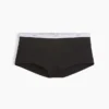 Shorty en coton stretch bio ultra-doux avec logo