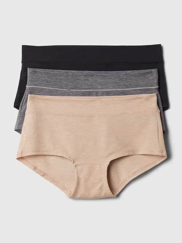 Shorty taille basse Breathe (lot de 3)