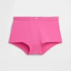 Shorty taille haute en coton bio extensible