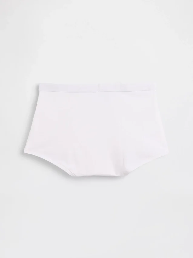 Shorty taille haute en coton bio extensible