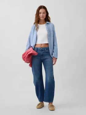 Slim Jeans à taille mi-haute