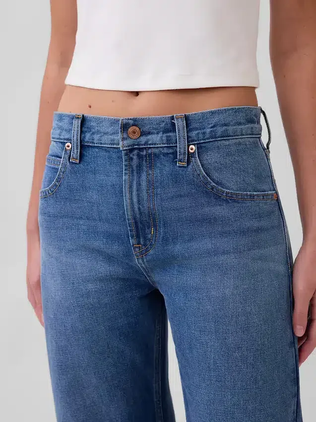 Slim Jeans à taille mi-haute