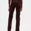 Slim Straight Jeans en velours côtelé taille haute style années 90